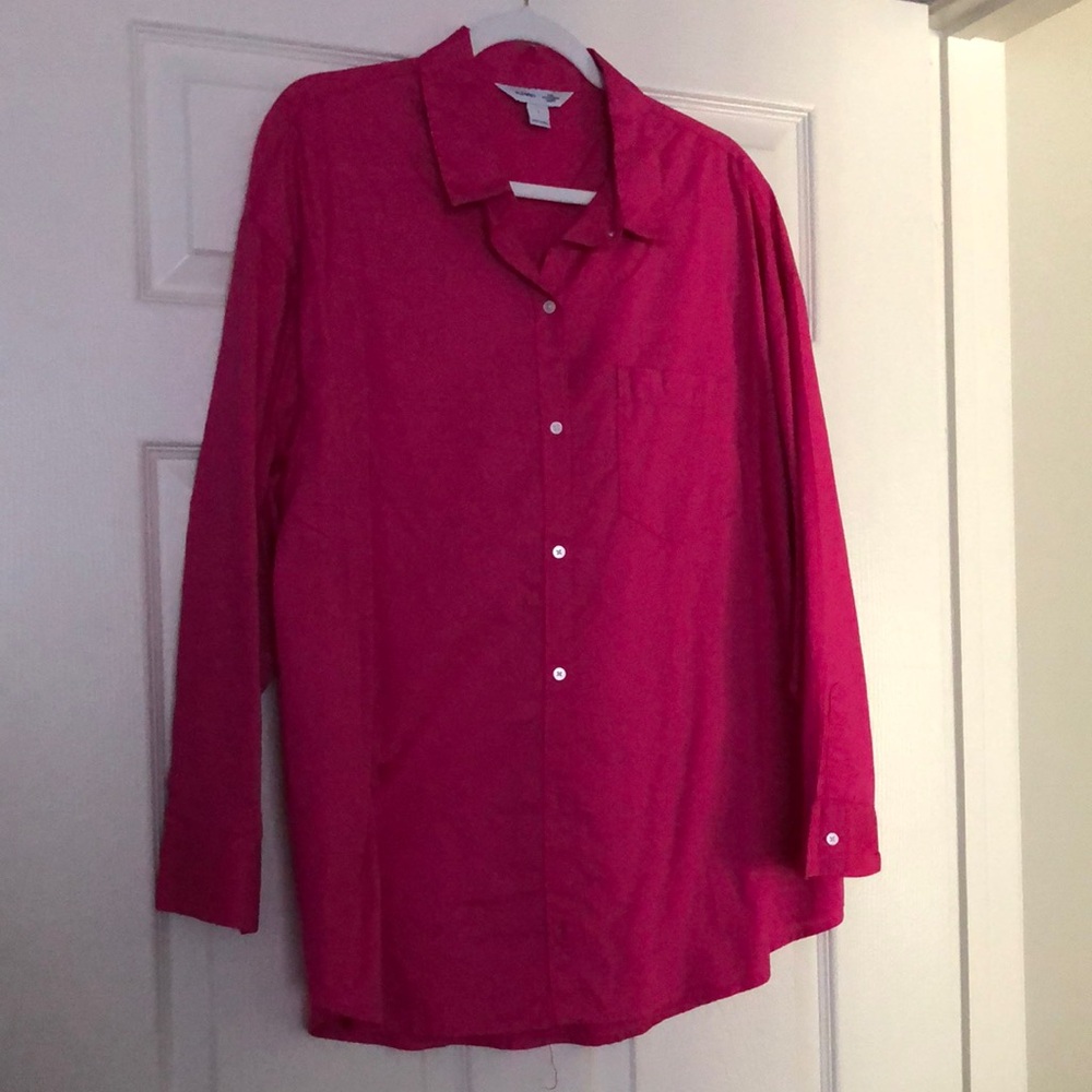 Pink Button-Up Shirt
